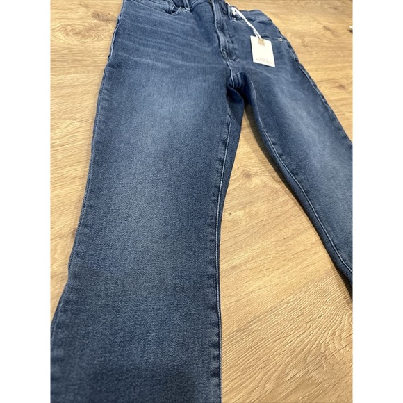 Good American GOOD WAIST SKINNY CROPPED JEANS Size 4/27 Inseam 26" - Picture 5 of 7